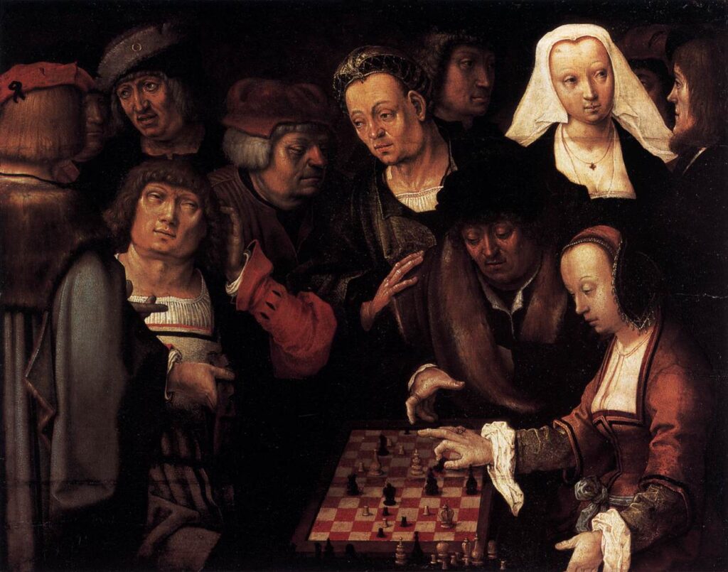 Lucas van Leyden - The Game of Chess 拡張盤チェス Courier Chess